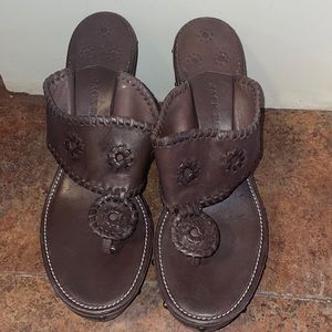 Brown size 10 jack Rogers wedge
